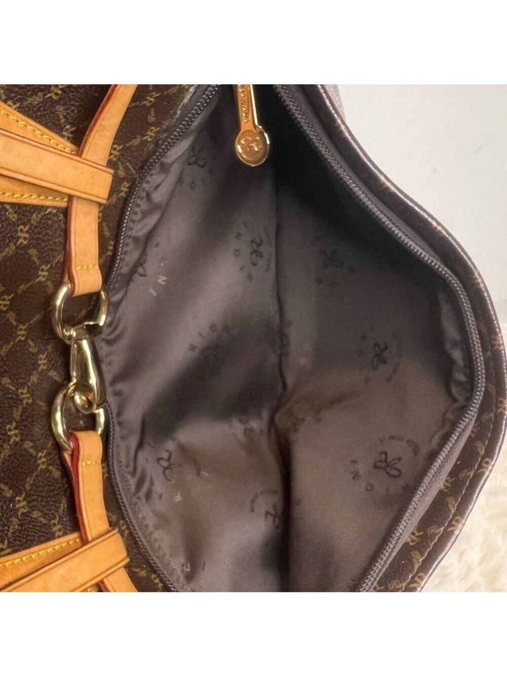 RIONI ITALIA PRINCESS SATCHEL. 14” x 5.3” x 9”. - Picture 9 of 15